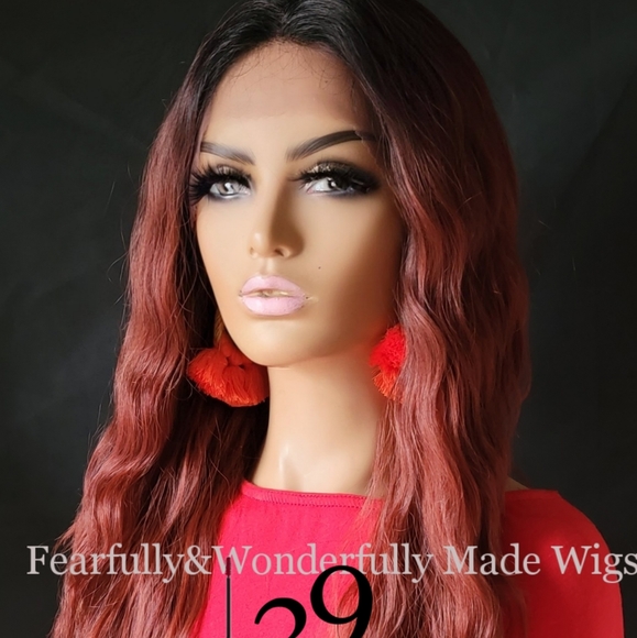 Human hair wavy lace front wig with HD Lace - Picture 3 of 4